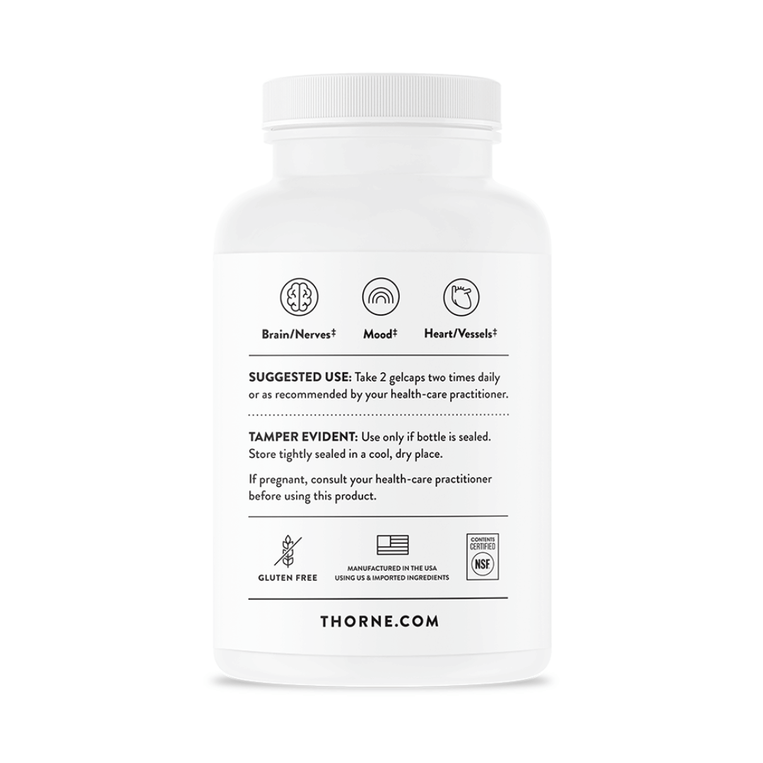 Thorne Super EPA Pro by Thorne, high-strength omega-3 fish oil softgel supplement, 120 softgels
