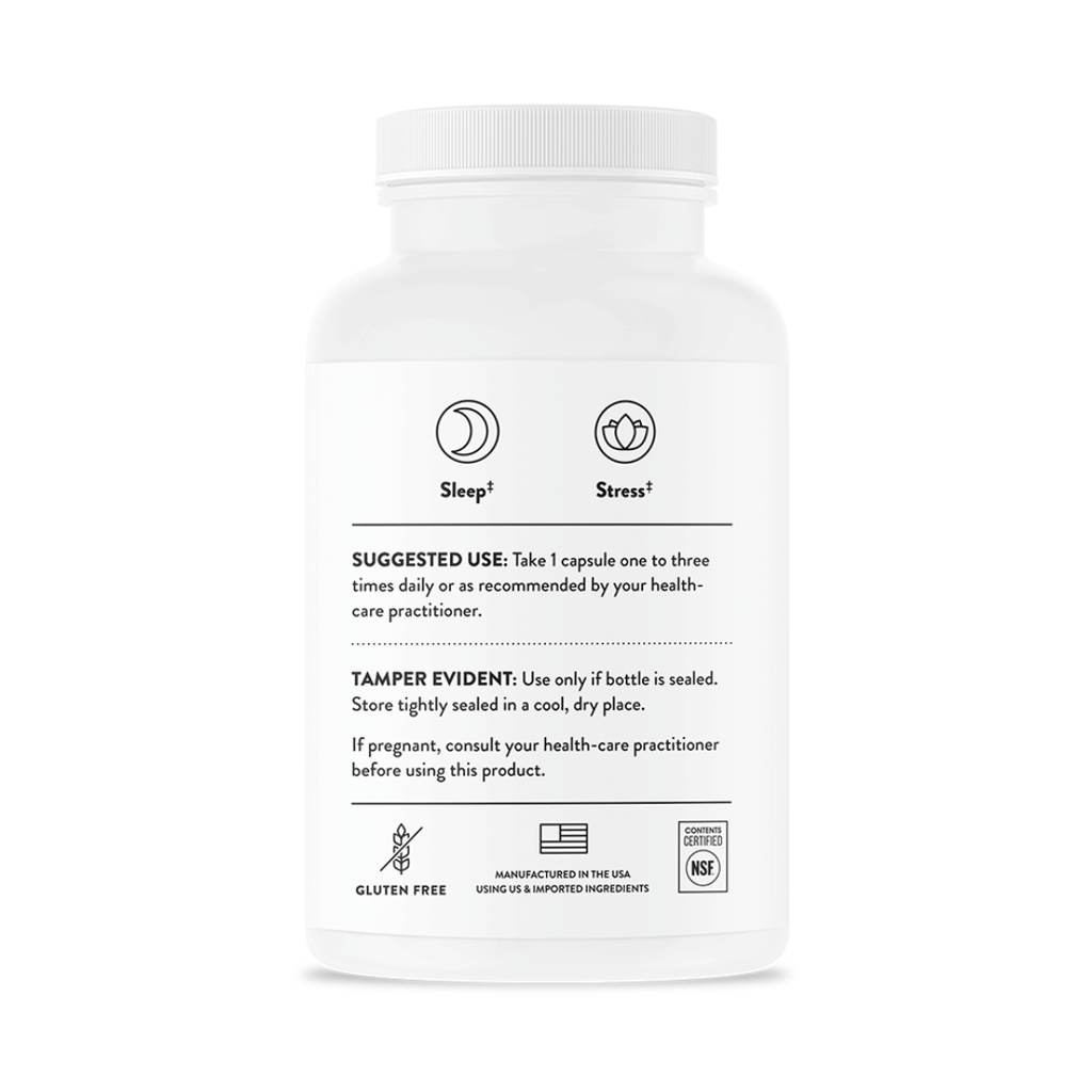 Thorne Theanine by Thorne, 90 capsule L-theanine supplement for daily nutritional support