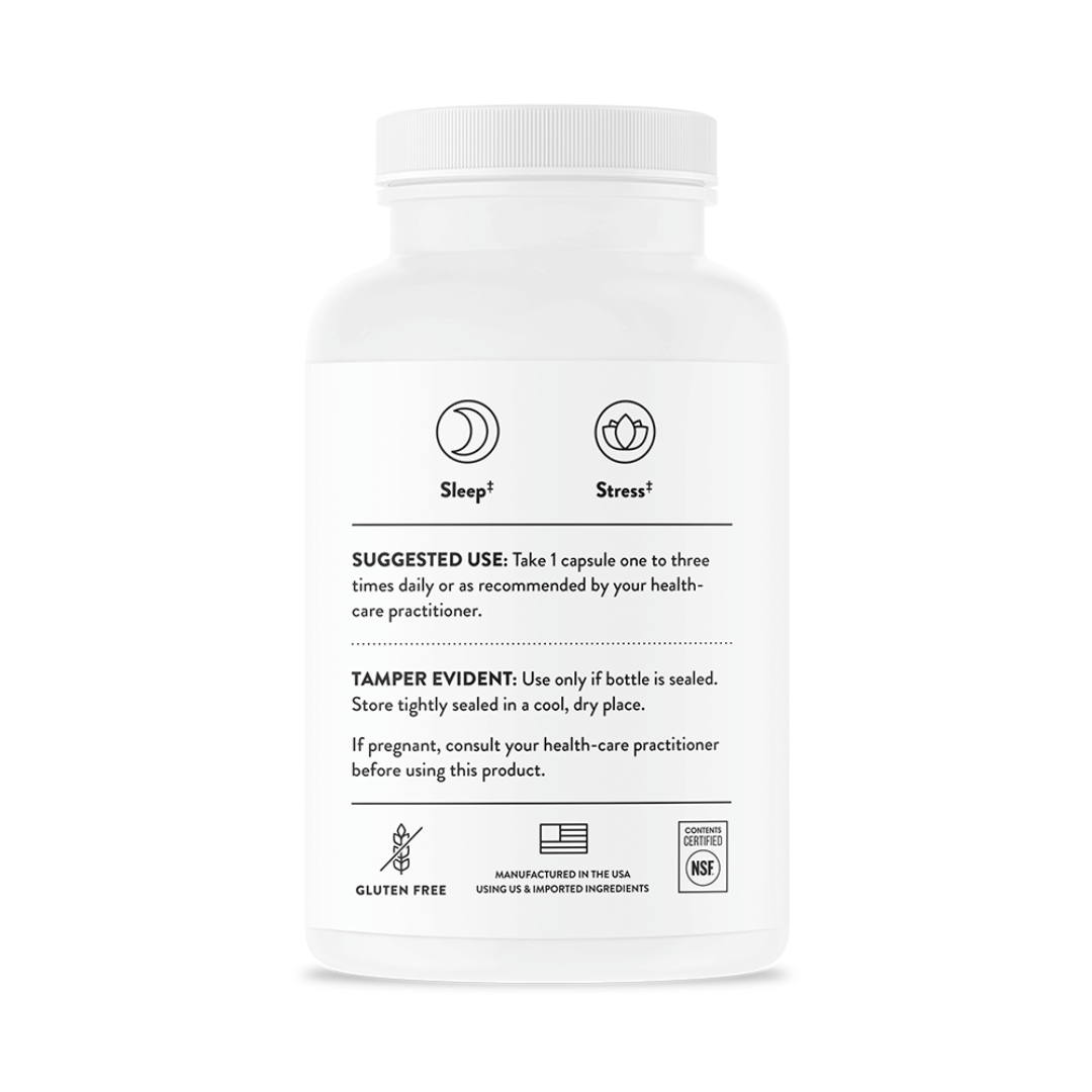 Thorne Theanine by Thorne, 90 capsule L-theanine supplement for daily nutritional support