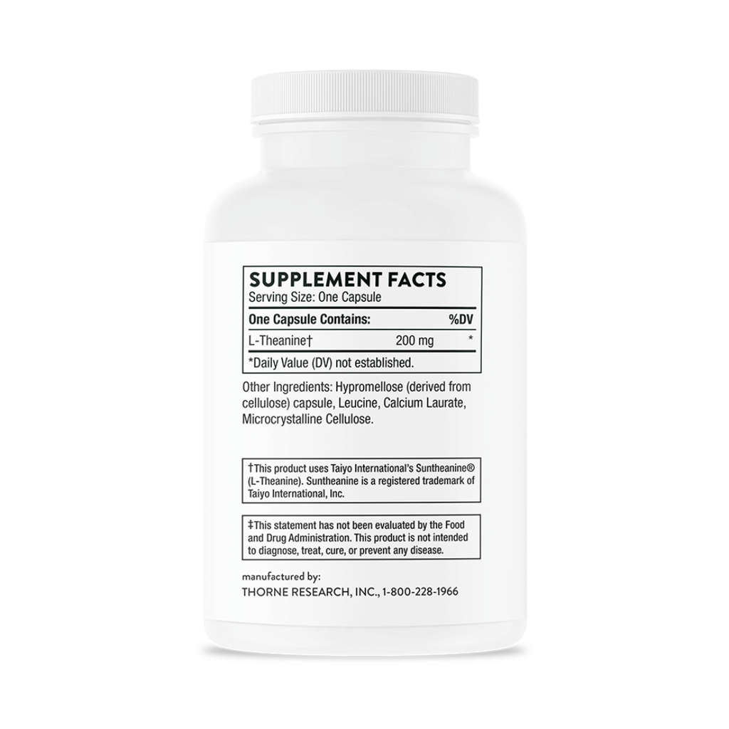 Thorne Theanine by Thorne, 90 capsule L-theanine supplement for daily nutritional support