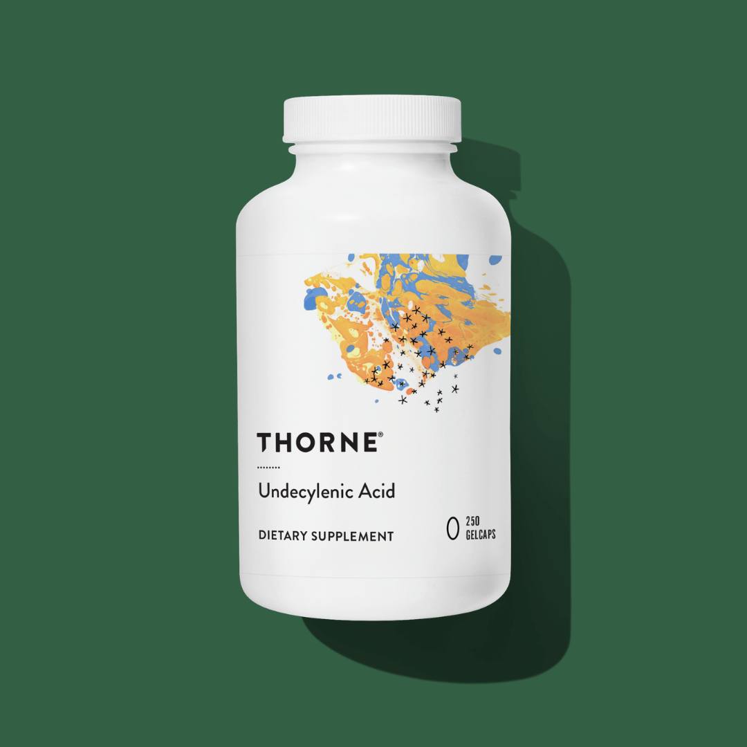 Thorne Undecylenic Acid by Thorne, 250 softgel undecylenic acid supplement for daily nutritional support