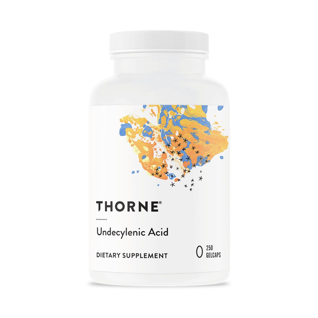 Thorne Undecylenic Acid by Thorne, 250 softgel undecylenic acid supplement for daily nutritional support