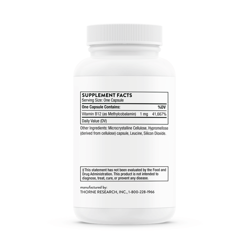 Thorne Vitamin B12 by Thorne, methylcobalamin vitamin B12 lozenges for daily nutritional support, 60 lozenges