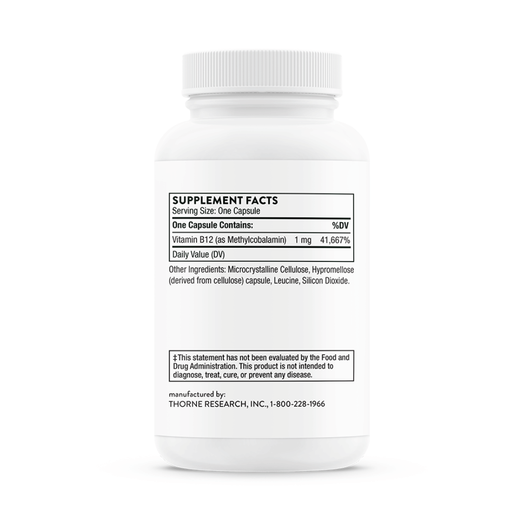 Thorne Vitamin B12 by Thorne, methylcobalamin vitamin B12 lozenges for daily nutritional support, 60 lozenges