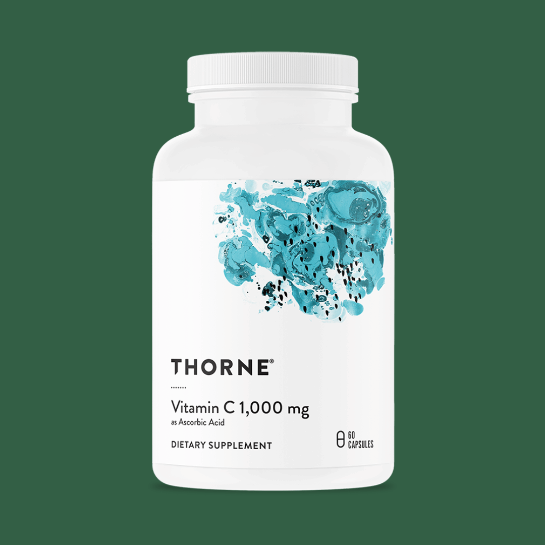 Thorne Vitamin C 1000 mg (formerly Ascorbic Acid) by Thorne, 90 capsule vitamin C supplement for daily nutritional support