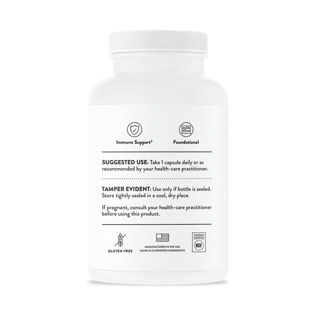 Thorne Vitamin C 1000 mg (formerly Ascorbic Acid) by Thorne, 90 capsule vitamin C supplement for daily nutritional support