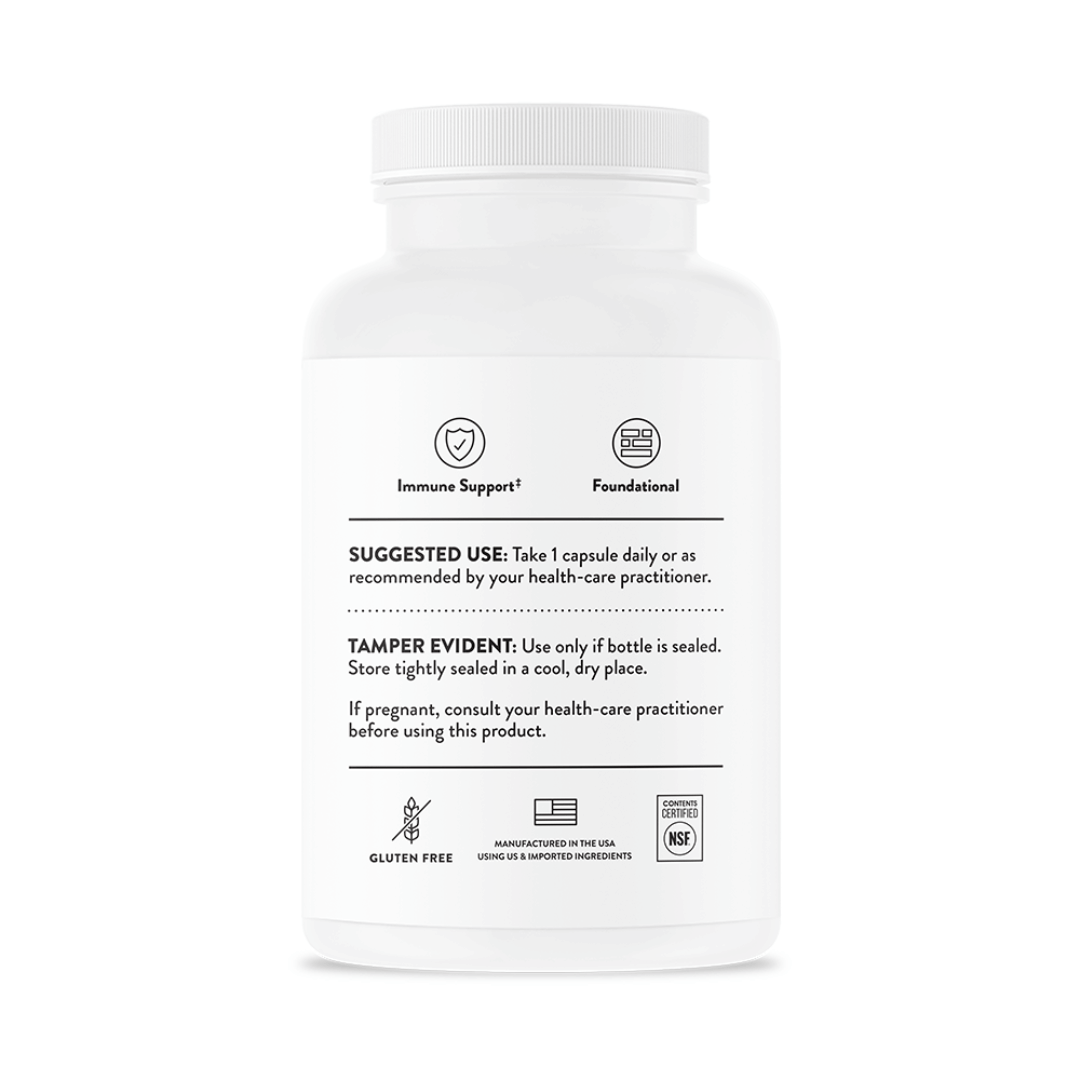Thorne Vitamin C 1000 mg (formerly Ascorbic Acid) by Thorne, 90 capsule vitamin C supplement for daily nutritional support