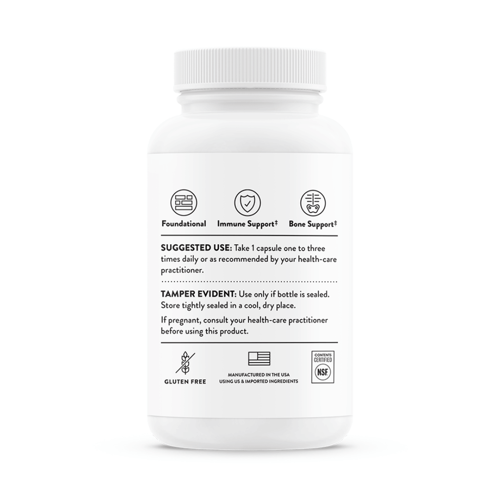 Thorne Vitamin D 1,000 IU by Thorne, 90 capsule vitamin D3 supplement for daily nutritional support