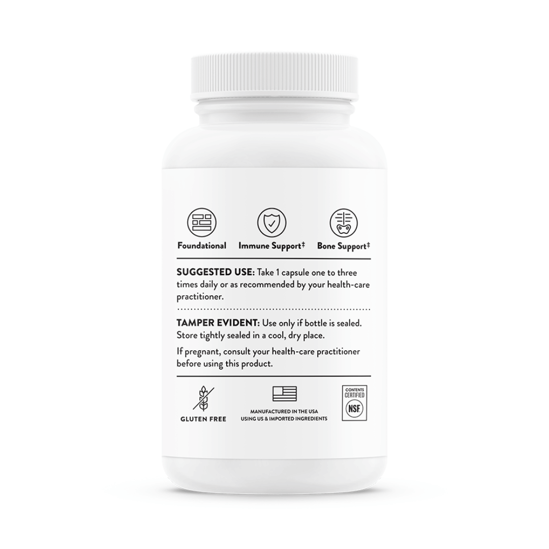 Thorne Vitamin D 1,000 IU by Thorne, 90 capsule vitamin D3 supplement for daily nutritional support
