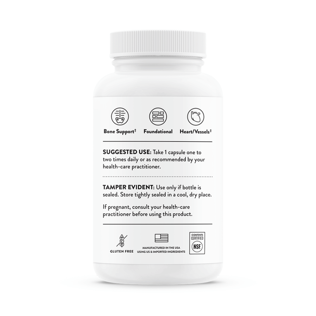 Thorne Vitamin K by Thorne, vitamin K supplement capsules in a premium bottle, 60 capsules for daily nutritional support