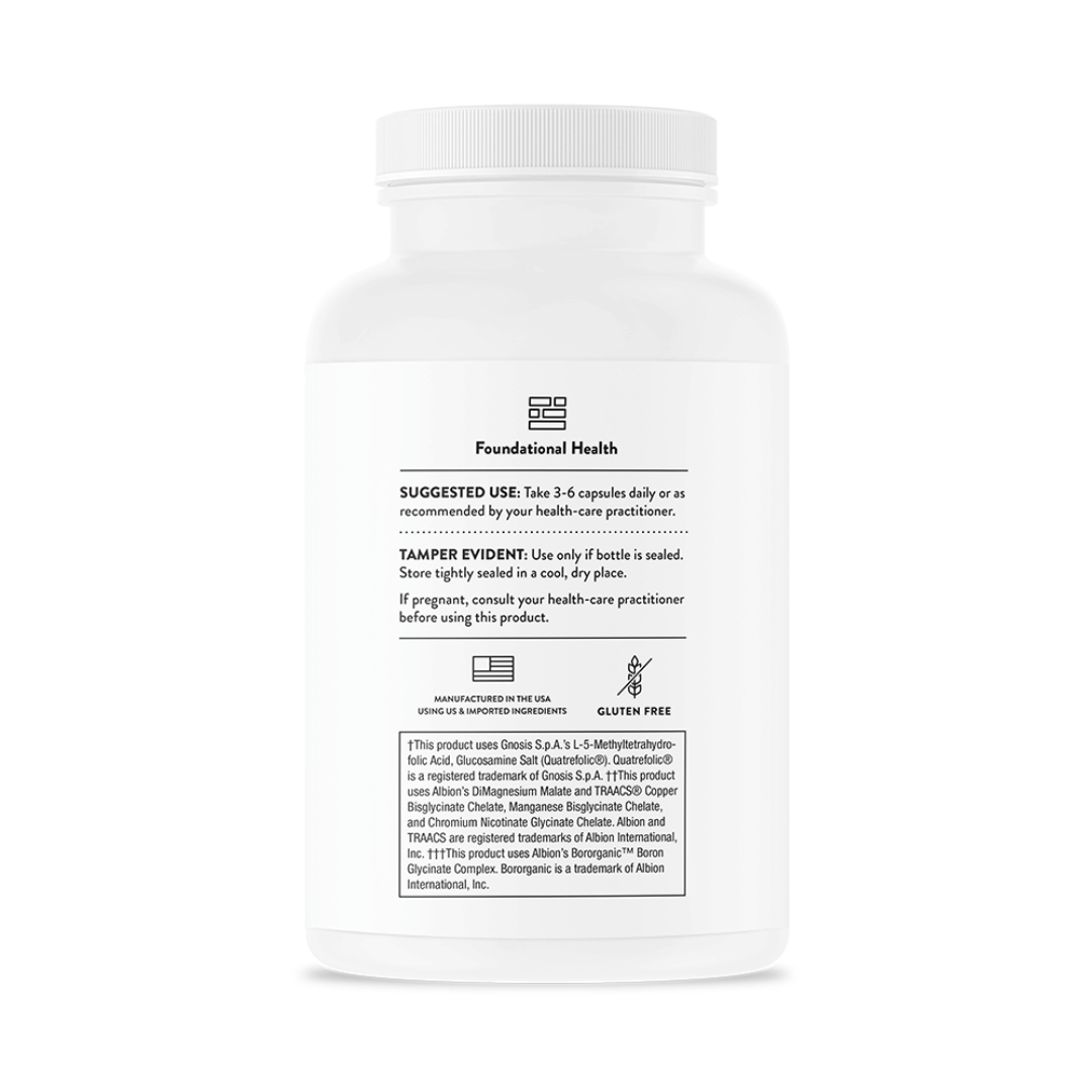 Thorne Women's Multi 50+ by Thorne, 180 capsule multivitamin supplement for women over 50 in a premium bottle