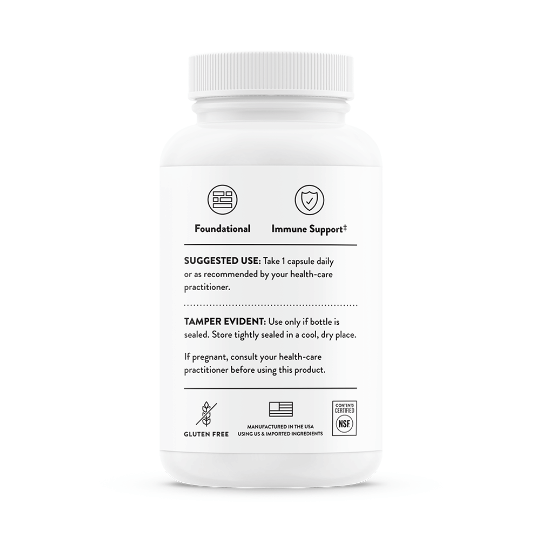 Thorne Zinc Bisglycinate 30 mg by Thorne, 60 capsule zinc supplement in a premium bottle