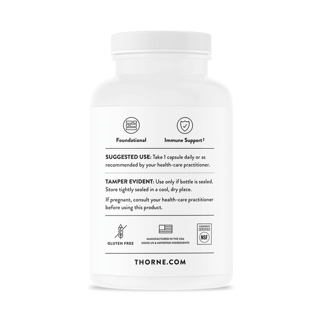 Thorne Zinc Picolinate 30 mg by Thorne, 60 capsule zinc supplement in a premium bottle