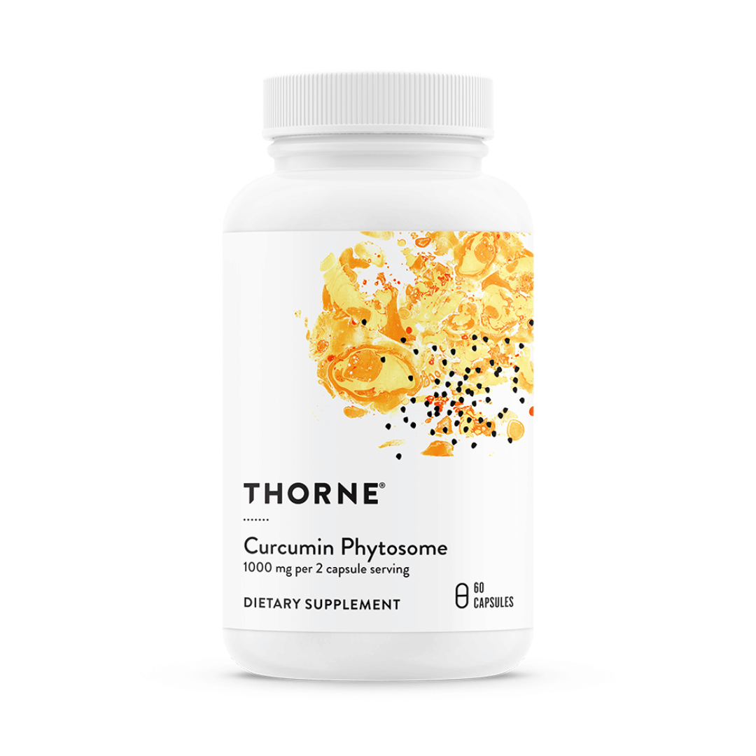 Thorne Curcumin Phytosome 1000mg by Thorne, 120 capsule curcumin phytosome supplement bottle with Meriva® formula