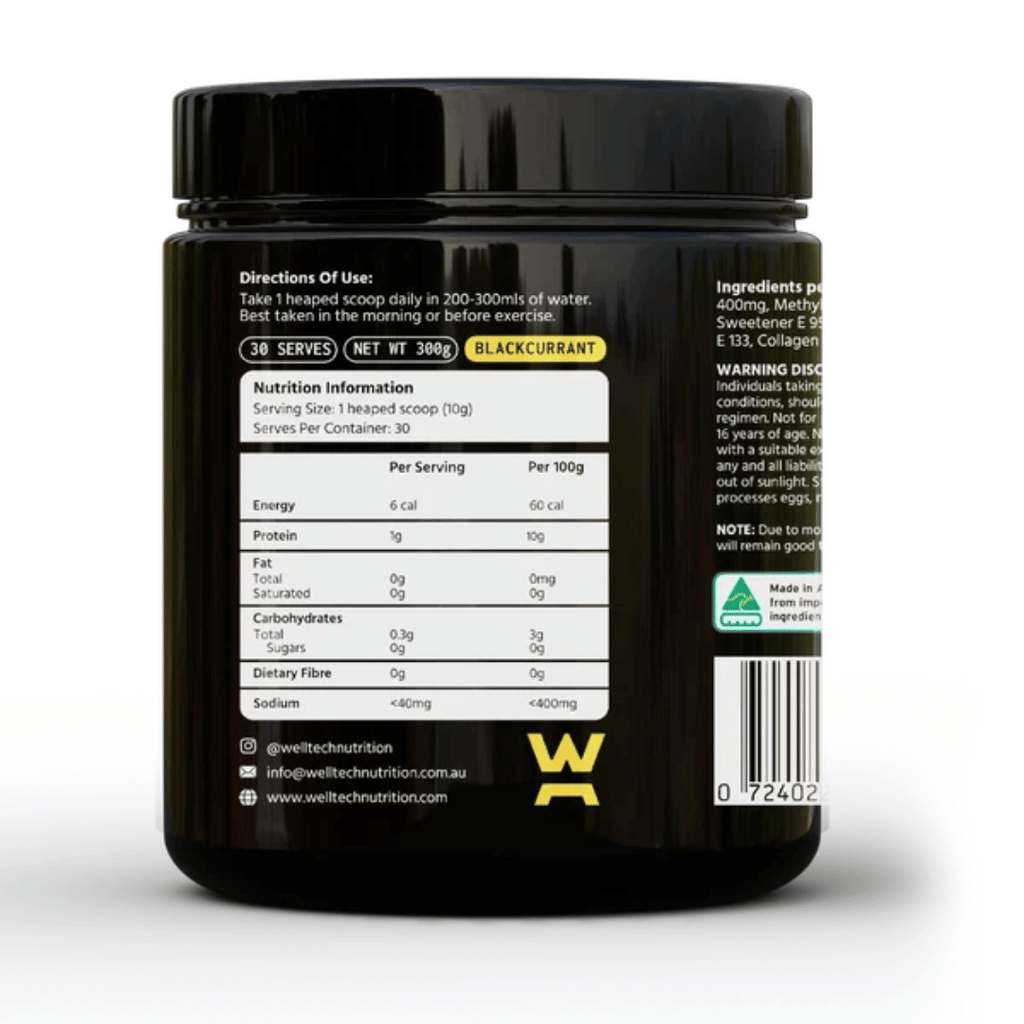 WellTech Ligain Powder containing raspberry ketone, MK2682, zinc and collagen-derived decapeptide-10.